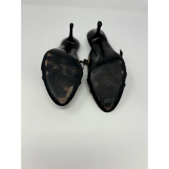 Gucci Women's Black Studded Strappy Heels Size 8 - Picture 14 of 16